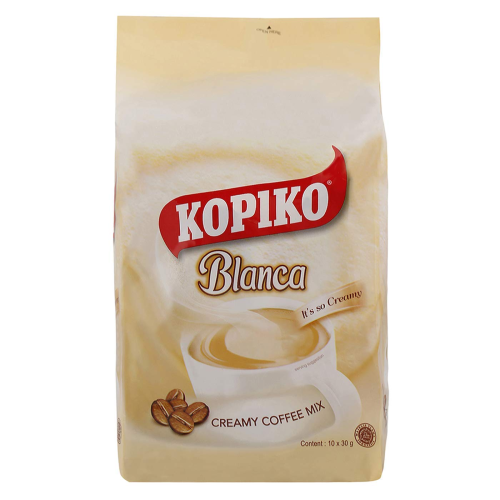 Kopiko Blanca 3 in 1 Creamy Coffee Mix 10 Sachets x 30g Instant Coffee Drink