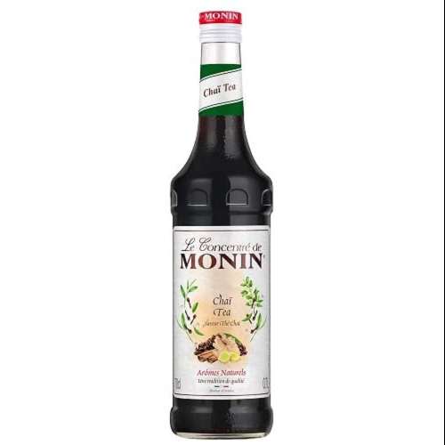 Monin Chai Tea Syrup 70cl Premium Spiced Chai Tea Flavor for Lattes & Cocktails