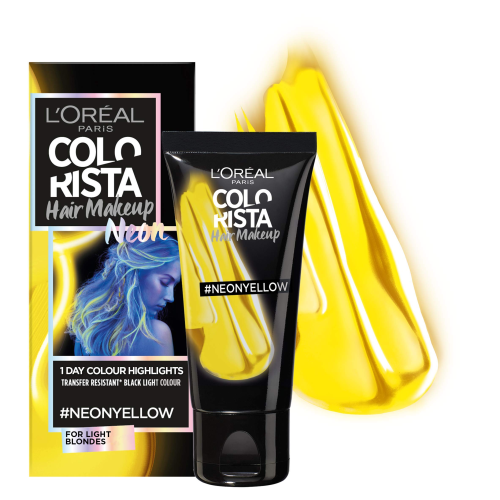 L'Oréal Paris Colorista Hair Makeup Neon Yellow Temporary Hair Dye 30ml