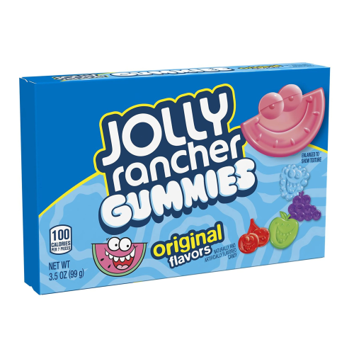 Jolly Rancher Original Gummies Theatre 99g Soft Chewy Fruity Candy Bag