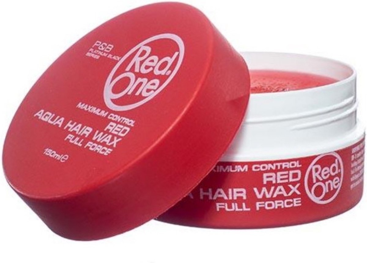 Red One Red Hair Wax Strong Hold with Red Tint for Hair Styling
