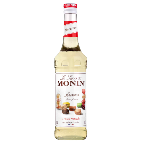 Monin Macaron Syrup 70cl - Natural Almond & Vanilla Flavor for Beverages