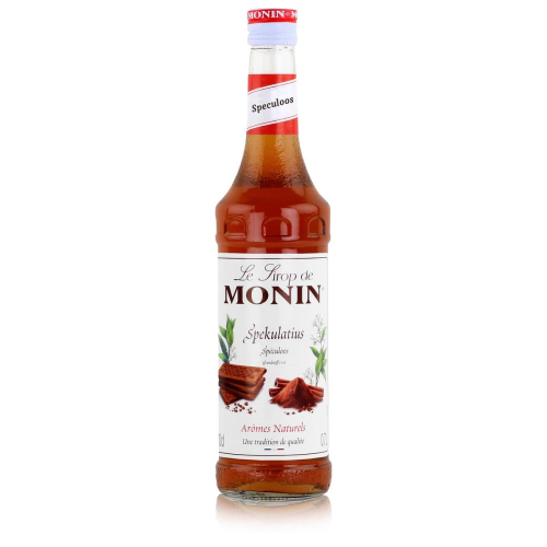 Monin Speculoos Syrup 70cl - Sweet Spiced Biscuit Flavor for Drinks & Desserts