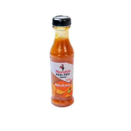 Nando's Peri Peri Sauce Medium 125g - Authentic African Chili Flavor