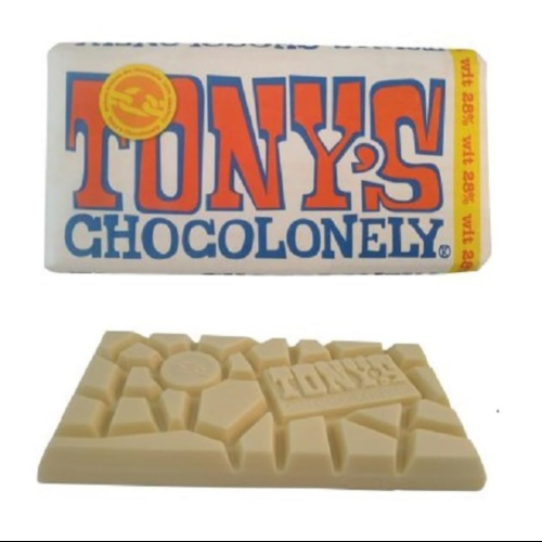 Tony's Chocolonely White Chocolate Bar 180g - 100% Slave-Free Cocoa