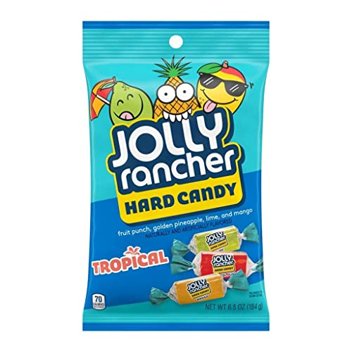 Jolly Rancher Tropical Hard Candy 198g - Mango Pineapple Coconut Passionfruit Flavors