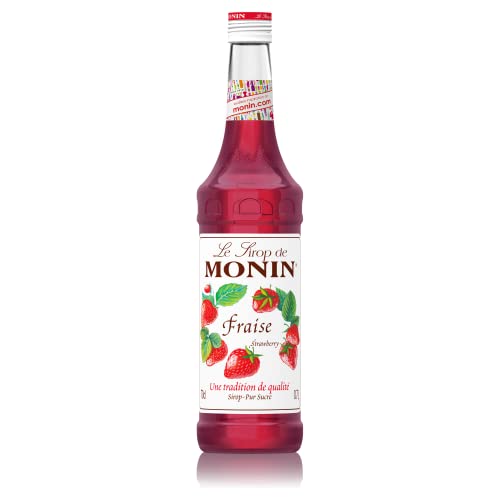 Monin Strawberry Syrup 700ml for Cocktails, Coffee & Desserts