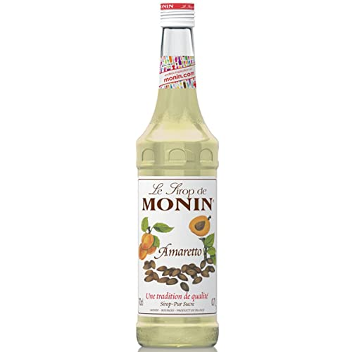 Monin Amaretto Syrup 0.7L Coffee Bar Cocktail Drink Syrup Nutty Flavor