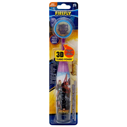 Firefly Spiderman Electric Toothbrush for Kids Ages 6+ Built-In Timer