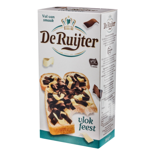 De Ruijter Vlok Feest 300g - Sweet Dutch Chocolate Sprinkles for Toast & Snacks