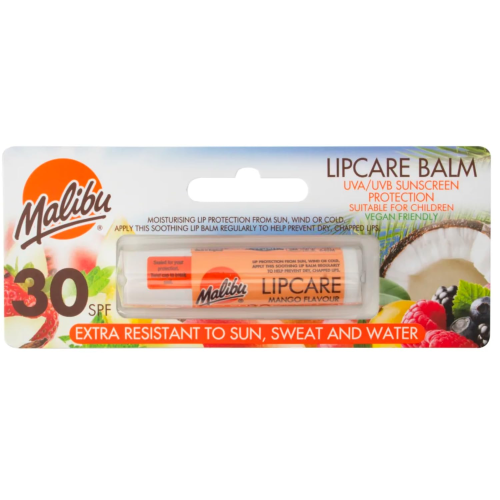 Malibu SPF 30 Mango Lip Balm 5g Sun Protection and Moisturizing