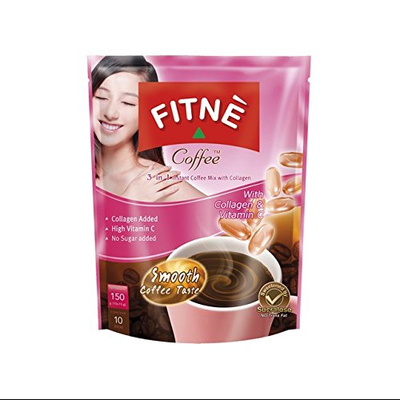 Fitne Coffee 3-in-1 with Collagen 150g Instant Coffee Mix Pink