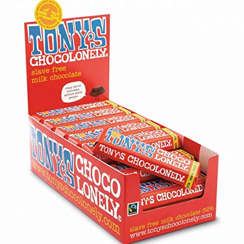 Tony's Chocolonely Milk Chocolate Mini Bars 35 x 50g Fair Trade Case