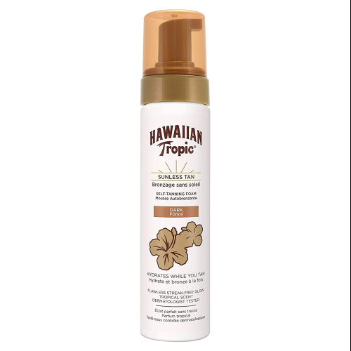 Hawaiian Tropic Self-Tanning Foam Dark 200ml Streak-Free Sunless Tan