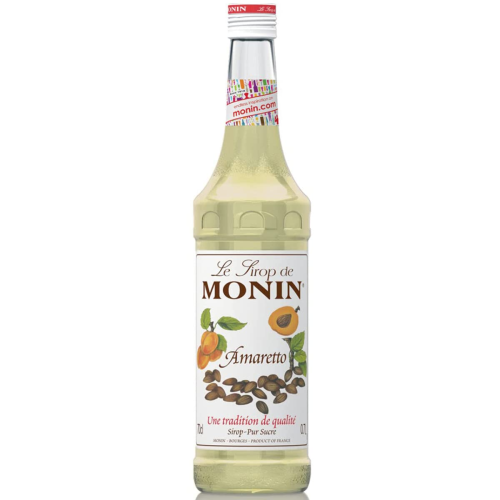 Monin Amaretto Syrup 0.7L Coffee Bar Cocktail Drink Syrup Nutty Flavor