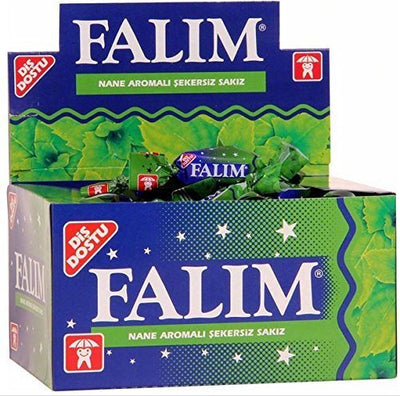 Falim Mint Flavour Chewing Gum 100-Piece Box Large Pack