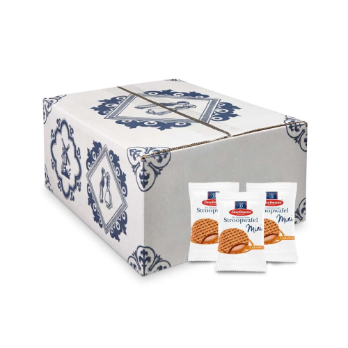 Daelmans Mini Caramel Stroopwafels 200-Pack Dutch Mini Caramel Waffles