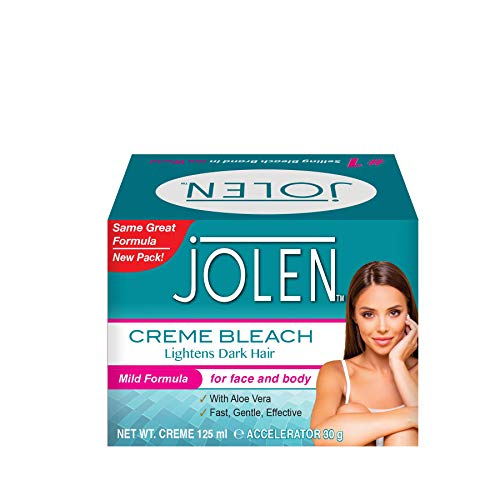 Jolen Color Removal Cream Bleach Light Aloe Vera 125ml Sensitive Skin Hair Lightening