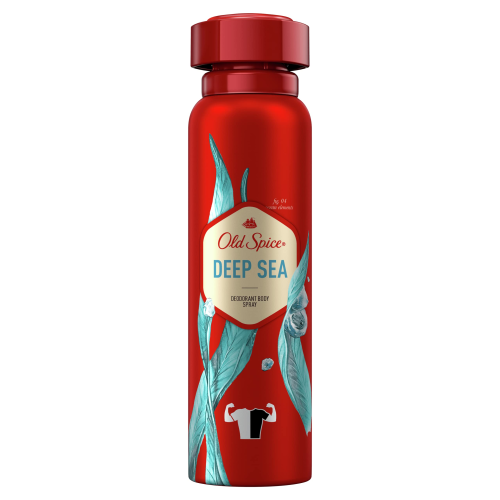 Old Spice Deep Sea Deodorant Body Spray for Men 150ml, Long-Lasting Freshness
