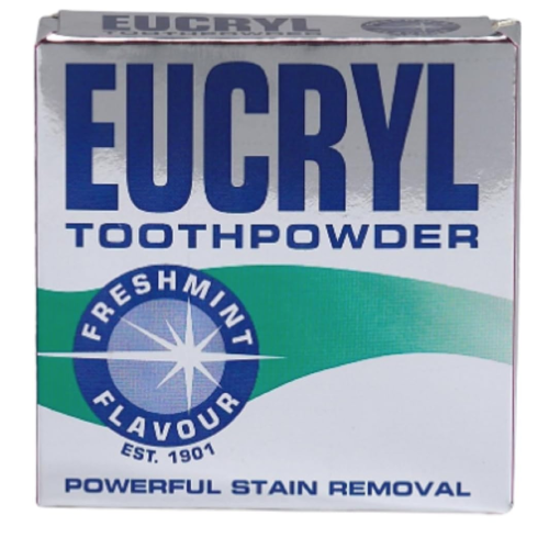 Eucryl Freshmint Toothpowder 50g Breath Freshening & Stain Removal 1 Pack
