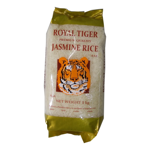 Royal Tiger Jasmine Rice 1kg Fragrant Long Grain Thai Rice for Delicious Meals