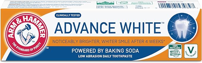 Arm & Hammer Advanced Whitening Toothpaste with Baking Soda & Fluoride