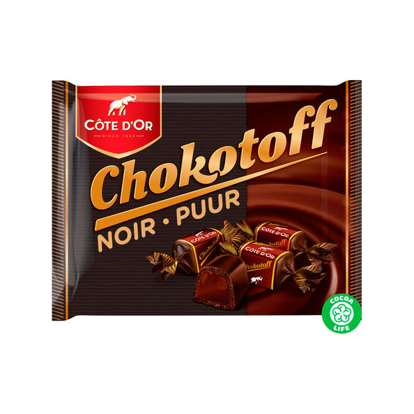Cote d'Or Chocotoff Coated Toffees 250g Rich Chocolate and Soft Toffee Center