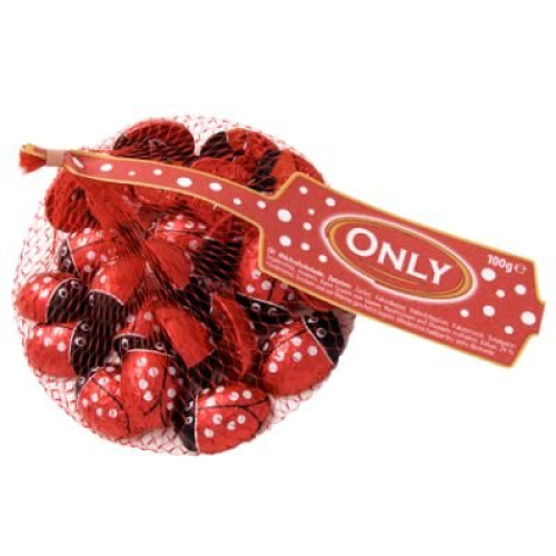 ONLY Ladybug Milk Chocolate 100g Fun Shaped Sweet Gift