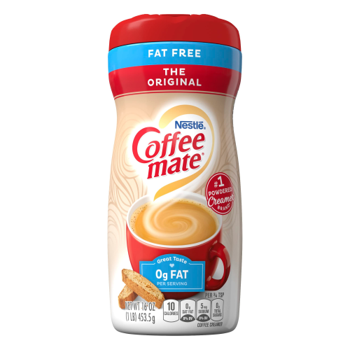 Coffee-Mate Fat-Free Powder Creamer 453g Non-Dairy Coffee Whitener
