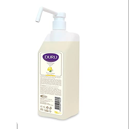 Duru Pump Lemon Cologne 750ml Refreshing Citrus Fragrance for Body & Skin