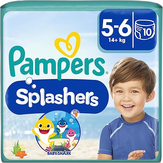 Pampers Splashers Disposable Swim Diapers Size 5-6
