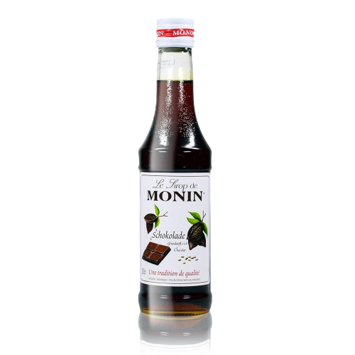 Monin Chocolate Syrup 25cl - Rich and Smooth Chocolate Flavor for Drinks & Desserts
