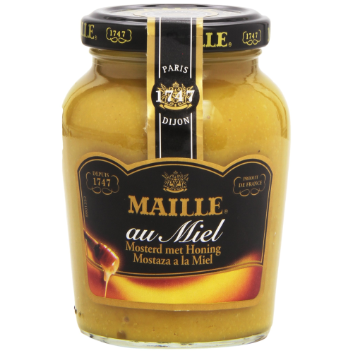 Maille Dijon Mustard with Honey Smooth Creamy French Mustard