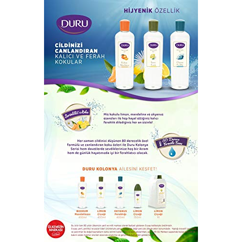 Duru Cologne 900ml Refreshing Daily Fragrance