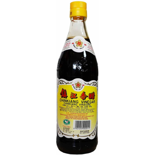 Authentic GOLD PLUM Chinkiang Black Vinegar β Rich Flavor, 550 mL Bottle
