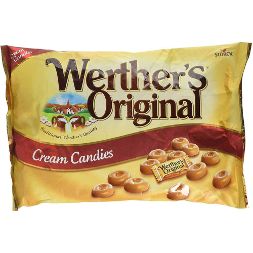Werther's Original Cream Candies β 1kg Bag, Rich Caramel Flavor, Individually Wrapped