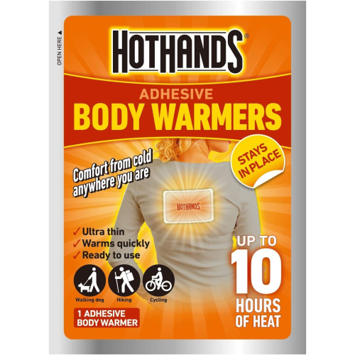 HotHands Body Warmer Single Pack Portable Heat Pack for Outdoor Use