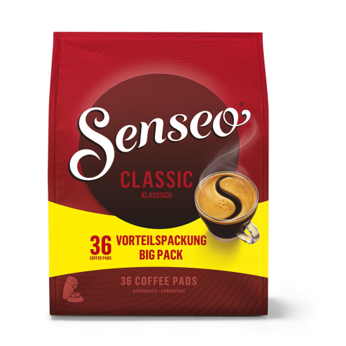 Senseo Coffee Pods Classic 36 Pods – Rich, Smooth Coffee in Convenient Single-Serve Pods