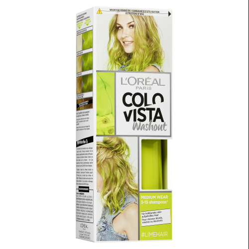 L'Oréal Paris Colorista Washout Lime Hair Dye Temporary Bold Green Color