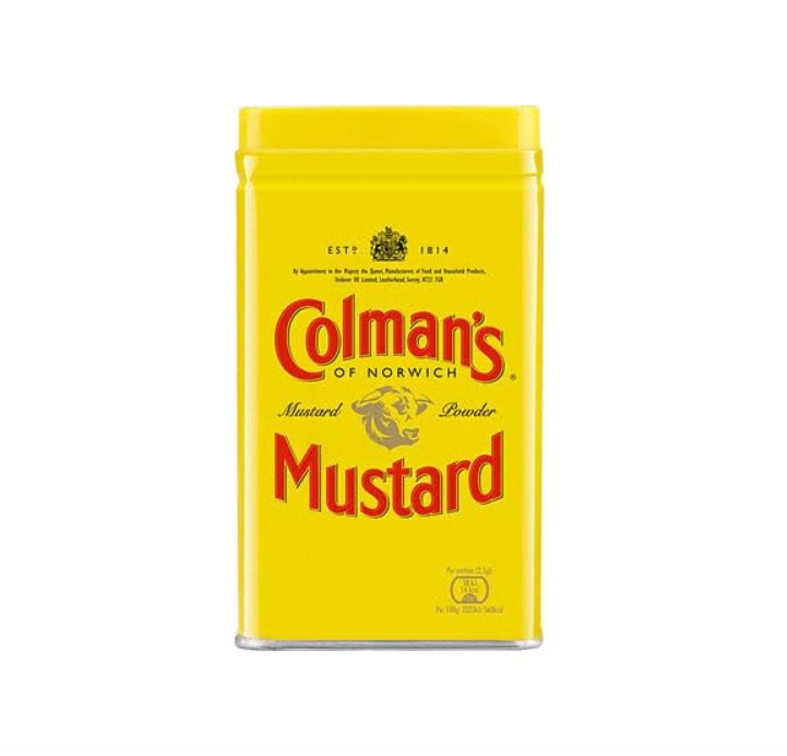 Colman's Dry Mustard Powder 4 x 113g Tins Pack of 4 UK Mustard Powder