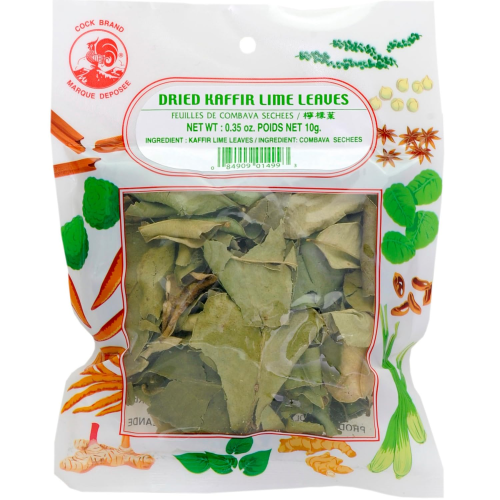 Dried Kaffir Lime Leaves for Thai & Asian Cooking 1 Pack