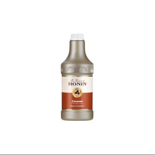 Monin Caramel Sauce 1.89L Rich Caramel Drizzle for Beverages and Desserts
