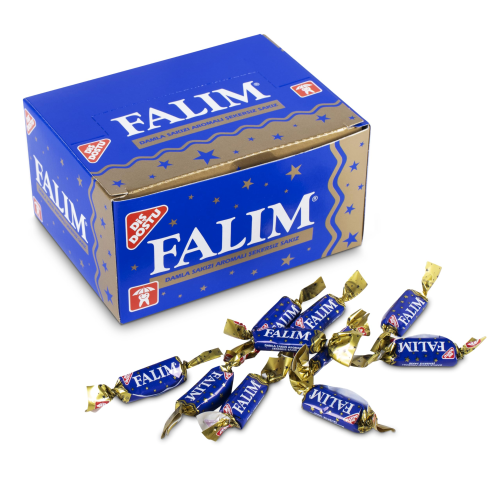 Falim Chewing Gum with Damla Flavour Box Pack of 100 Long-Lasting Freshness
