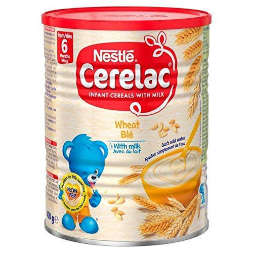 Nestle Cerelac Wheat with Milk 400g Baby Cereal, Iron & Nutrient Rich, UK