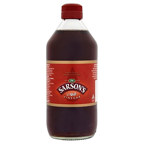 Sarsons Black Malt Vinegar 568ml Rich Flavorful Condiment for Salads Chips