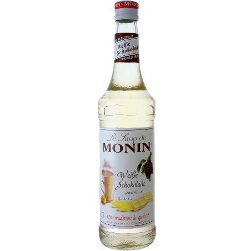 Monin White Chocolate Syrup 700ml Creamy Sweet Flavouring for Coffee and Drinks