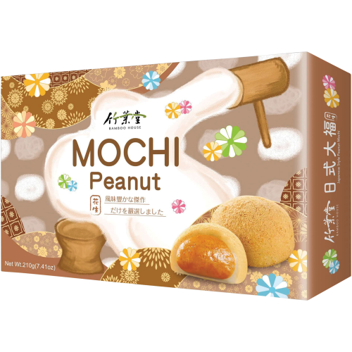 Bamboo House Peanut Mochi Soft Rice Cake with Peanut Filling
