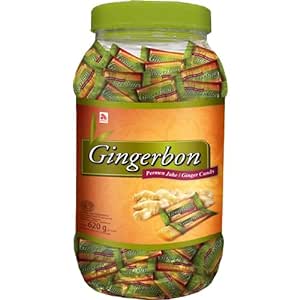 GINGERBON Ginger Sweets 620g Natural Digestive Aid Sweet Chewy Candies