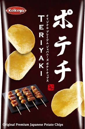 Koikeya Potato Chips Teriyaki Flavor, Crispy Japanese Snack, Authentic Taste, 80g