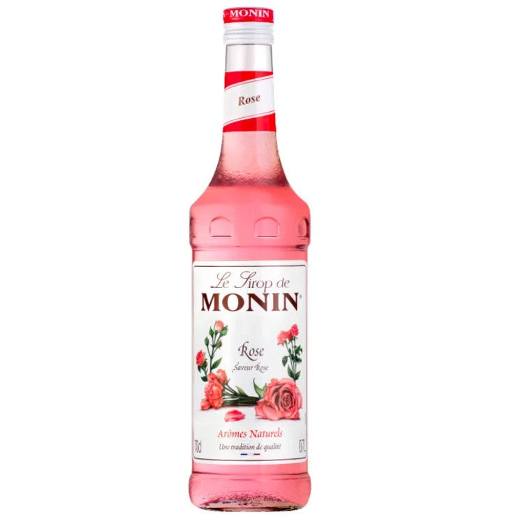 Monin Rose Syrup 70cl Floral Cocktail Syrup Sweet Aromatic Rose Flavor